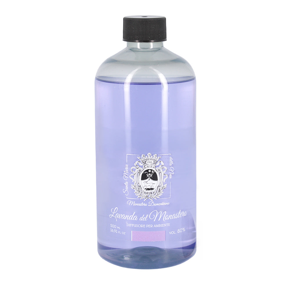 Ricarica per Diffusore Ambienti, Lavanda del Monastero, Profumatore Casa. 500 ml