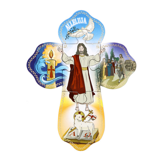Confezione puzzle della Quaresima per bambini. Altezza 15 cm