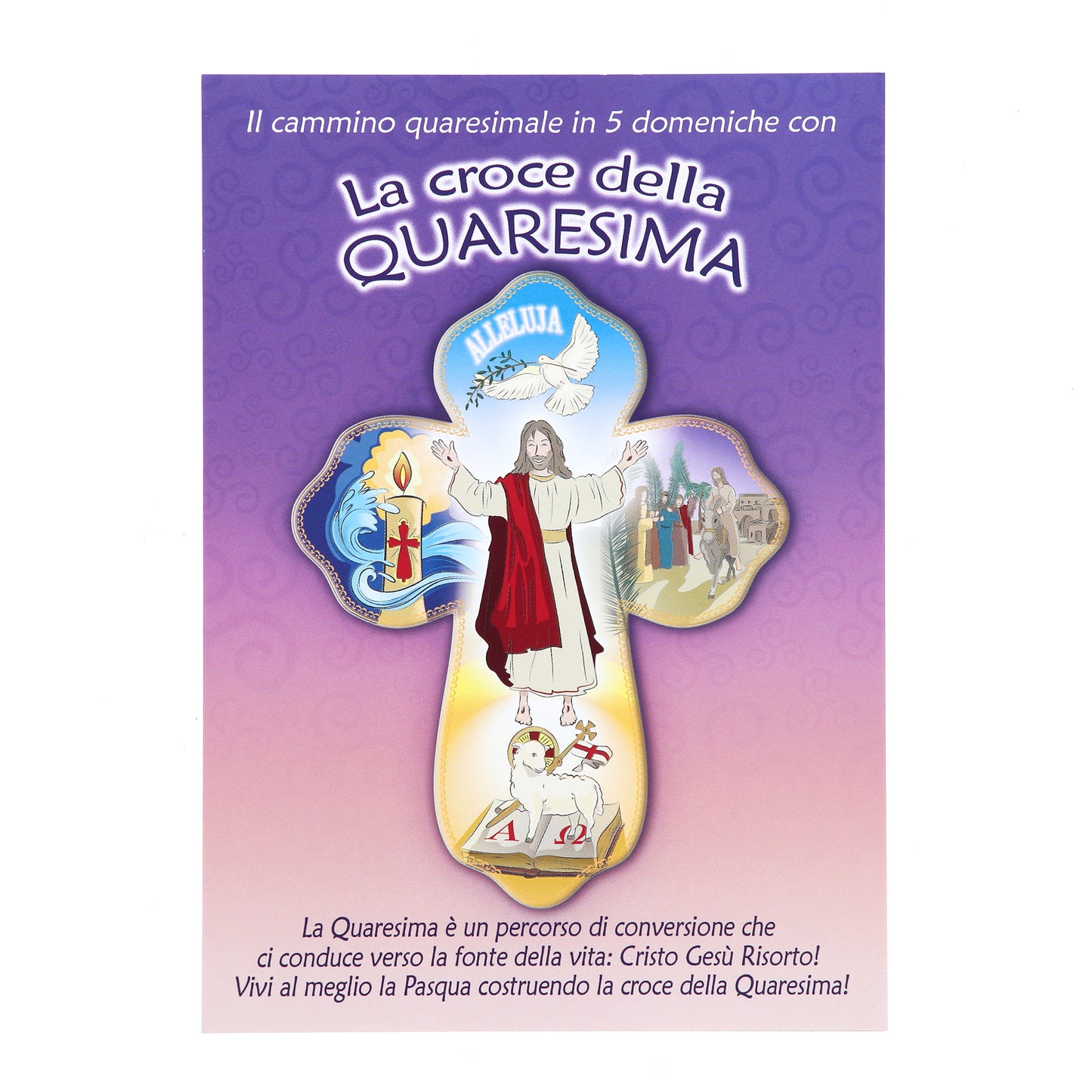 Confezione puzzle della Quaresima per bambini. Altezza 15 cm