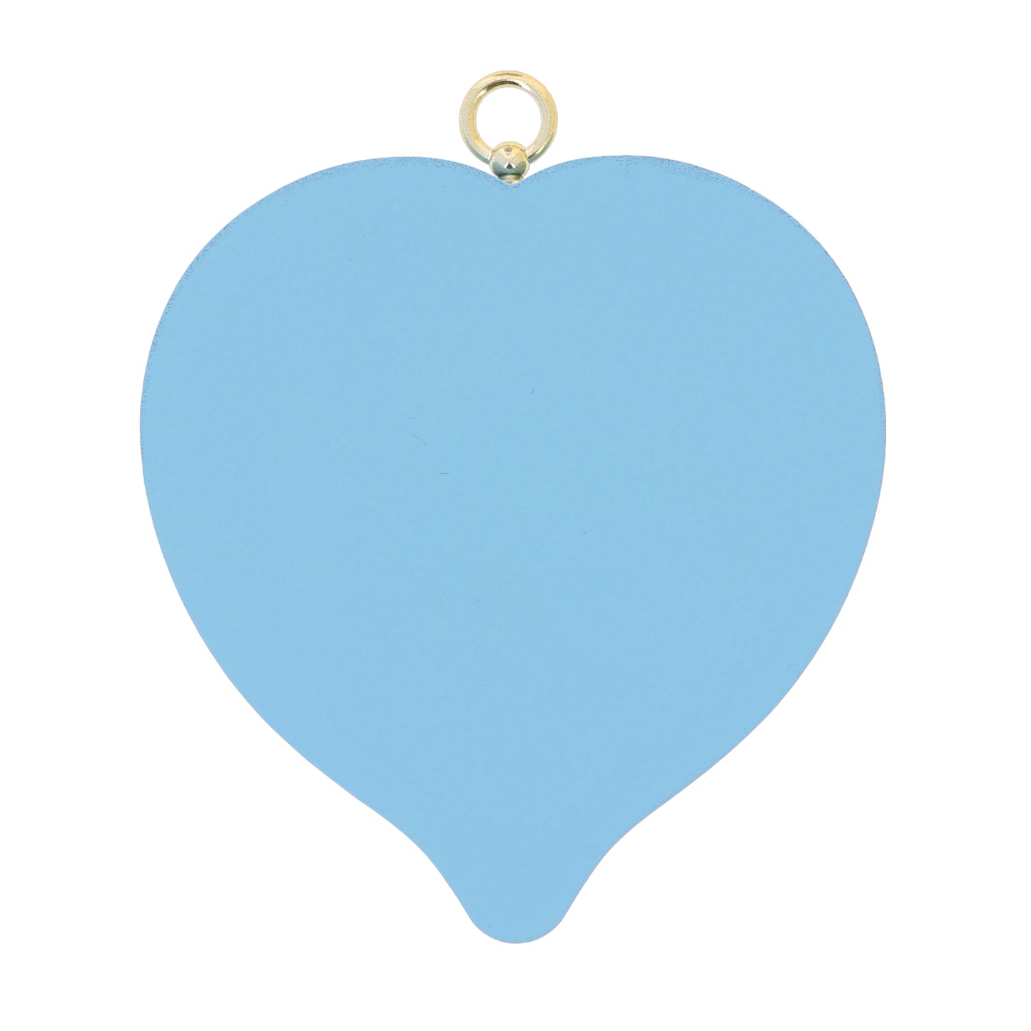 Sopraculla in polimero a cuore con cartoncino "Preghiera Angelo di Dio". Soggetto angeli, blu. Dimensioni 13x13 cm