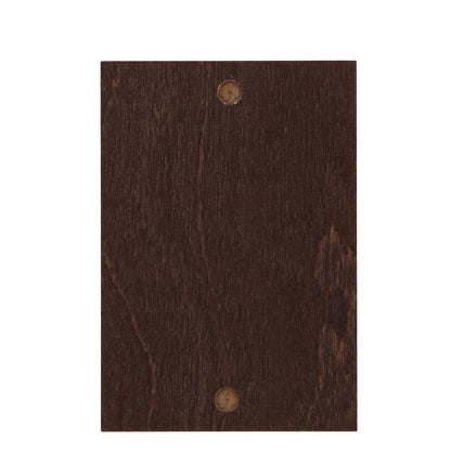Quadretto icona in legno Papa Leone 6,5x9,5 cm