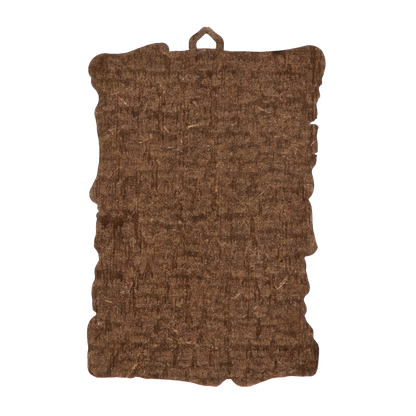 Tavoletta pergamena in legno con immagine San Charbel. Dimensione 7x11 cm