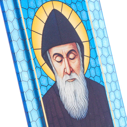 Quadro San Charbel in Vetro da Tavolo e Parete - 13x18 cm