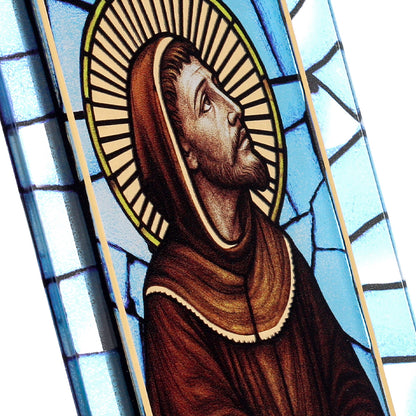 Quadro in vetro 13×18 cm con San Francesco