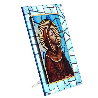 Quadro in vetro 13×18 cm con San Francesco