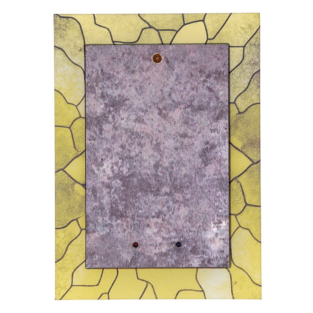 Quadro San Michele Arcangelo in vetro – Immagine sacra da tavolo o da appendere con basetta – 13 × 18 cm