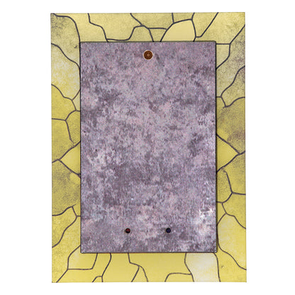Quadro San Michele Arcangelo in vetro – Immagine sacra da tavolo o da appendere con basetta – 13 × 18 cm