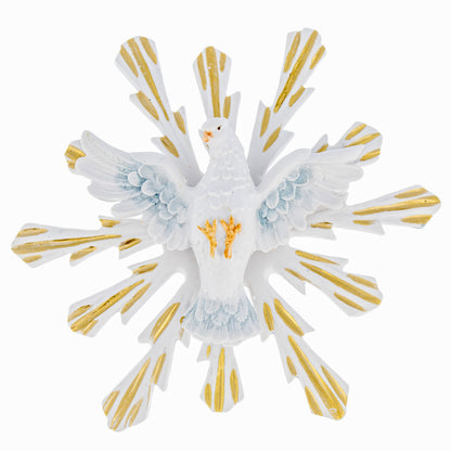 Statua Spirito Santo in resina, da appendere. Altezza 24 cm