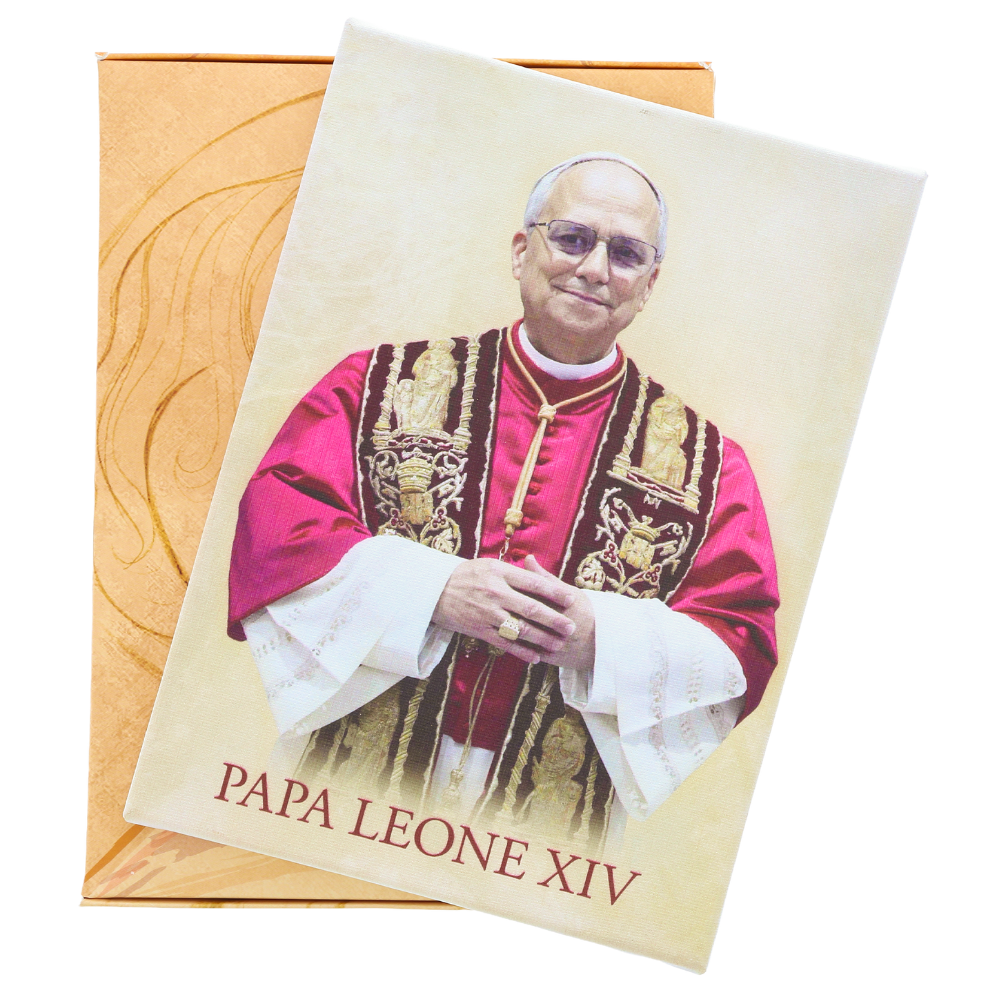Quadro Tela Papa Leone XIV. Dimensioni 13x18 cm