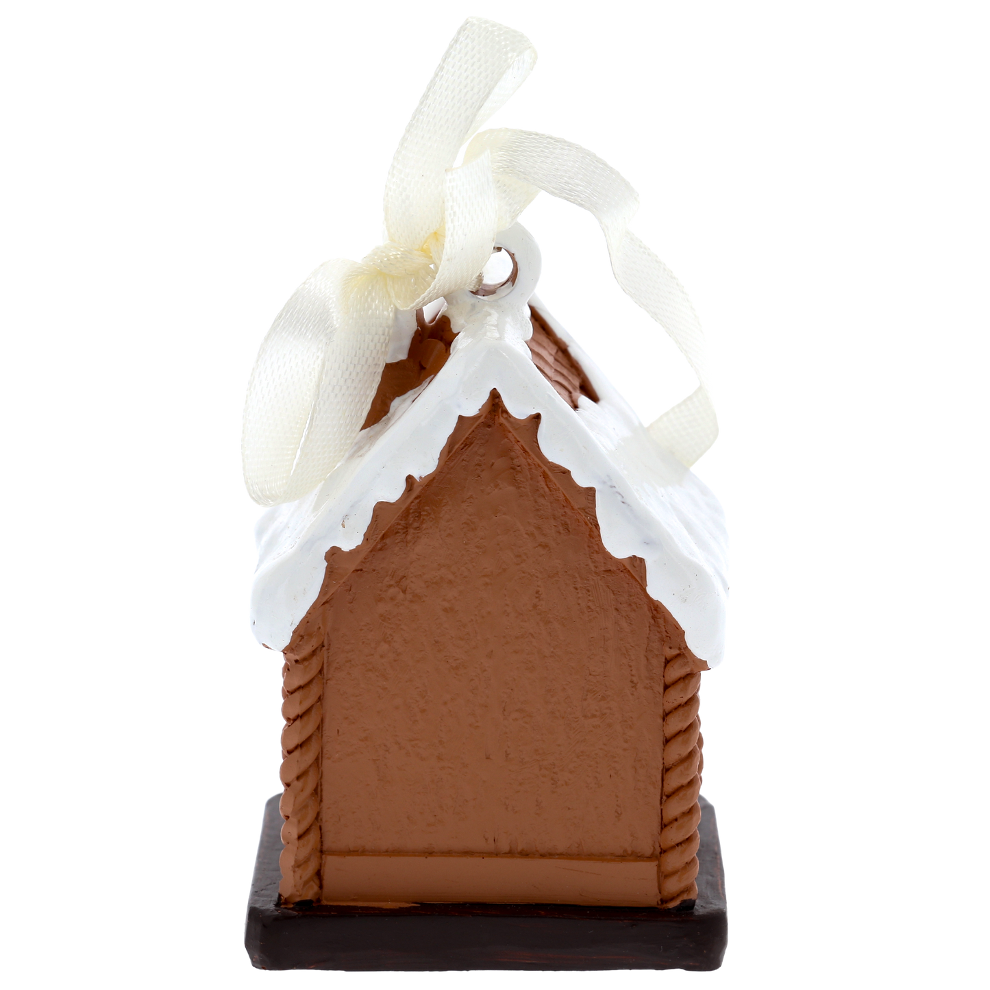 Casetta Natività con luce LED. Decorazione natalizia con Sacra Famiglia. Altezza 7 cm