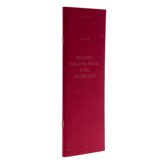 Registro delle Sante Messe e dei celebranti. Edizioni Cantagalli