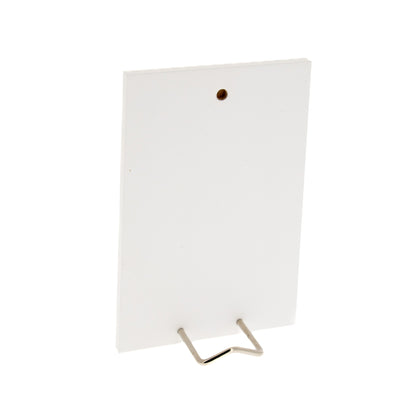 Quadro San Pio in legno e cornice in foglia argento. Dimensioni 9x13,5 cm
