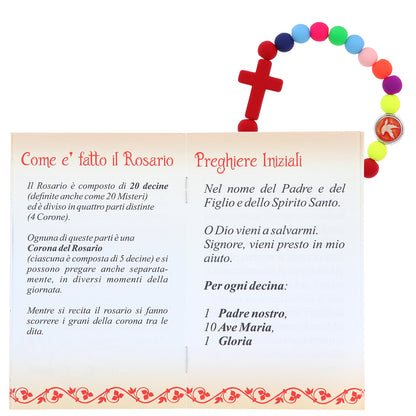 Confezione Libricino Cresima con bracciale multicolor - Ricordo Cresima