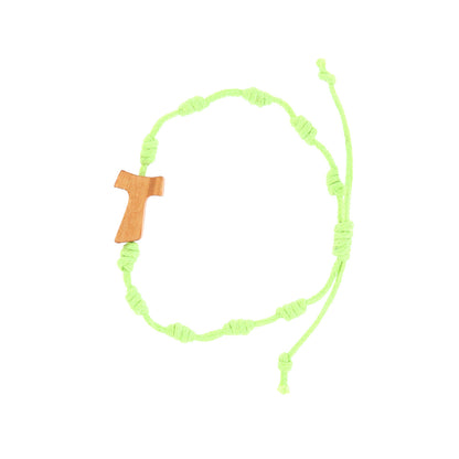 Croce Ricordo Prima Comunione in Cartoncino Plastificato con Bracciale – 9 cm