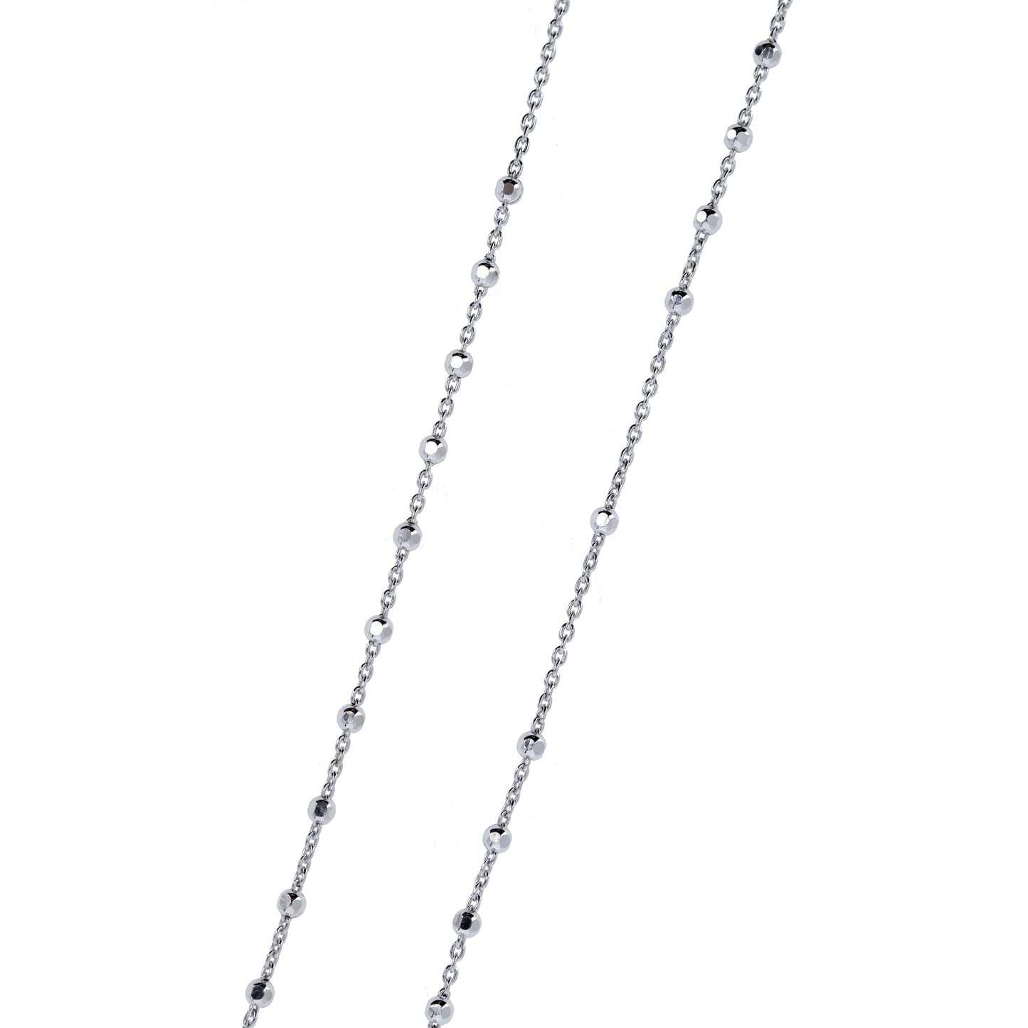 Collana Rosario Madonnas, Miracolosa con zirconi, argento 925