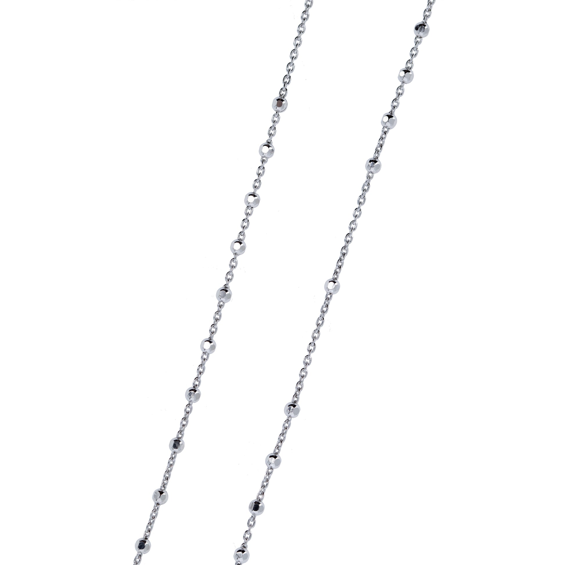 Collana Rosario Madonnas, Miracolosa con zirconi, argento 925