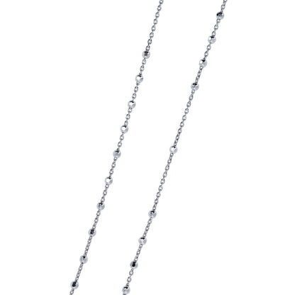 Collana Rosario Madonnas, Miracolosa con zirconi, argento 925