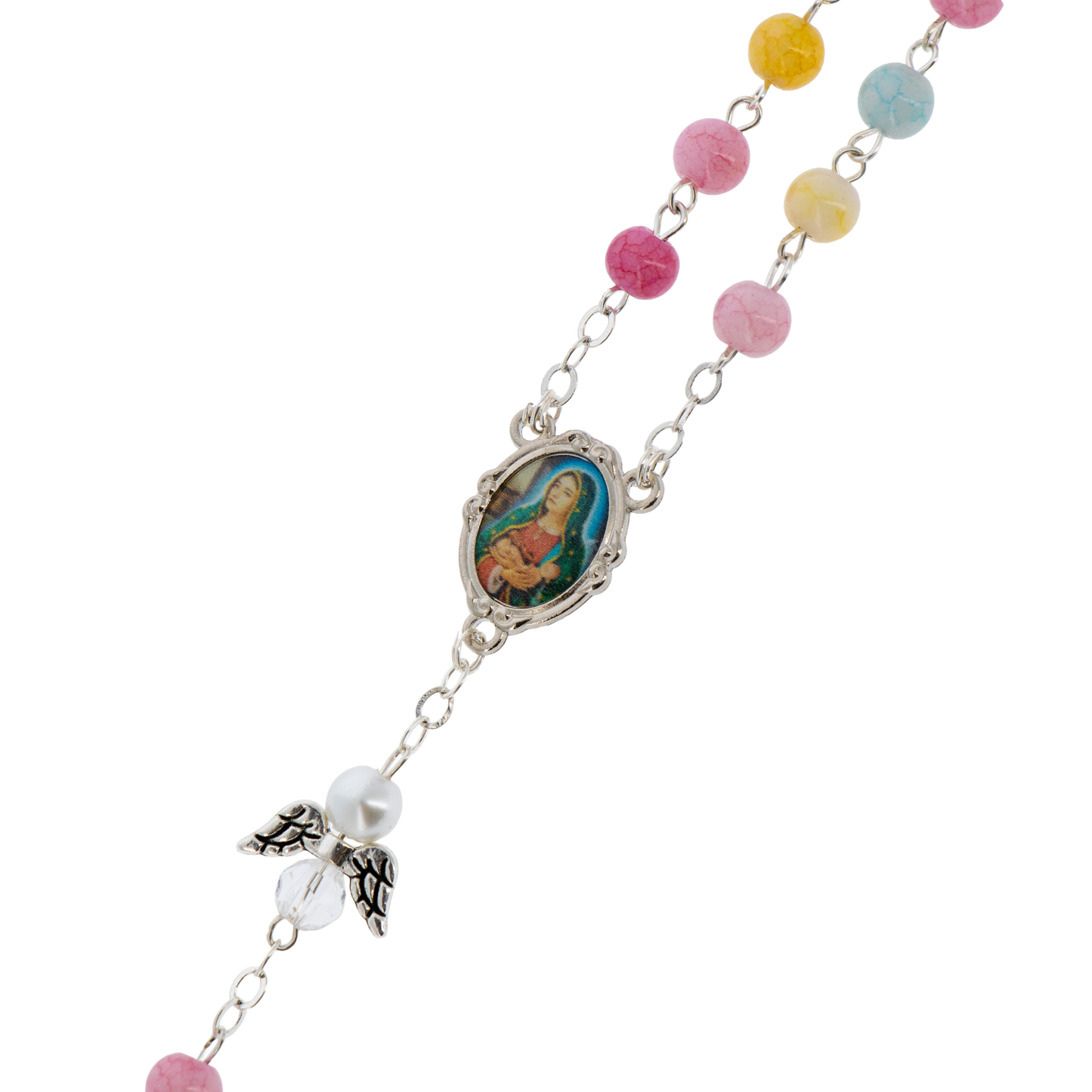 Confezione regalo libro "Rosario per i bambini nati al cielo" e Corona