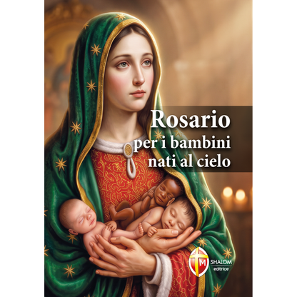 Confezione regalo libro "Rosario per i bambini nati al cielo" e Corona