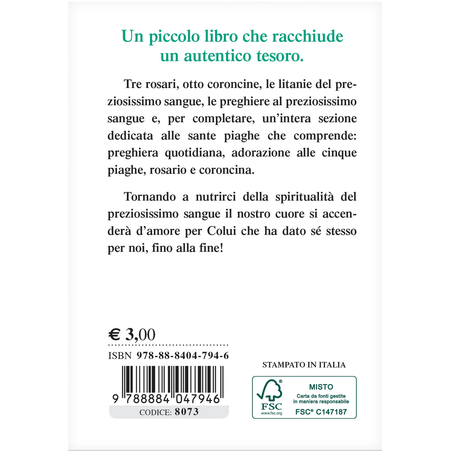 Rosari al preziosissimo sangue