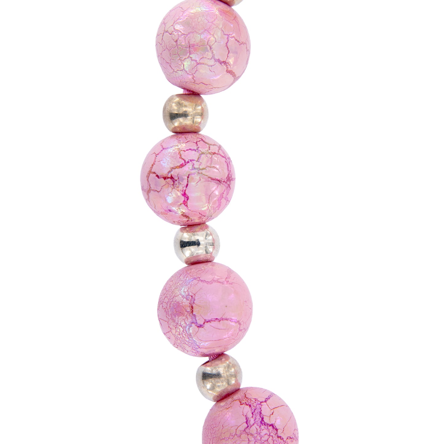 Decina da muro rosa con angelo pendente in acciaio 5,5x22 cm