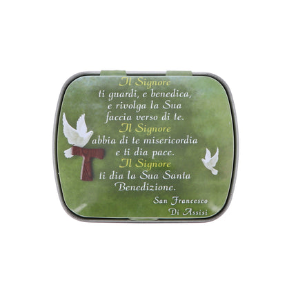 Corona con scatoletta in latta, grano 6 mm