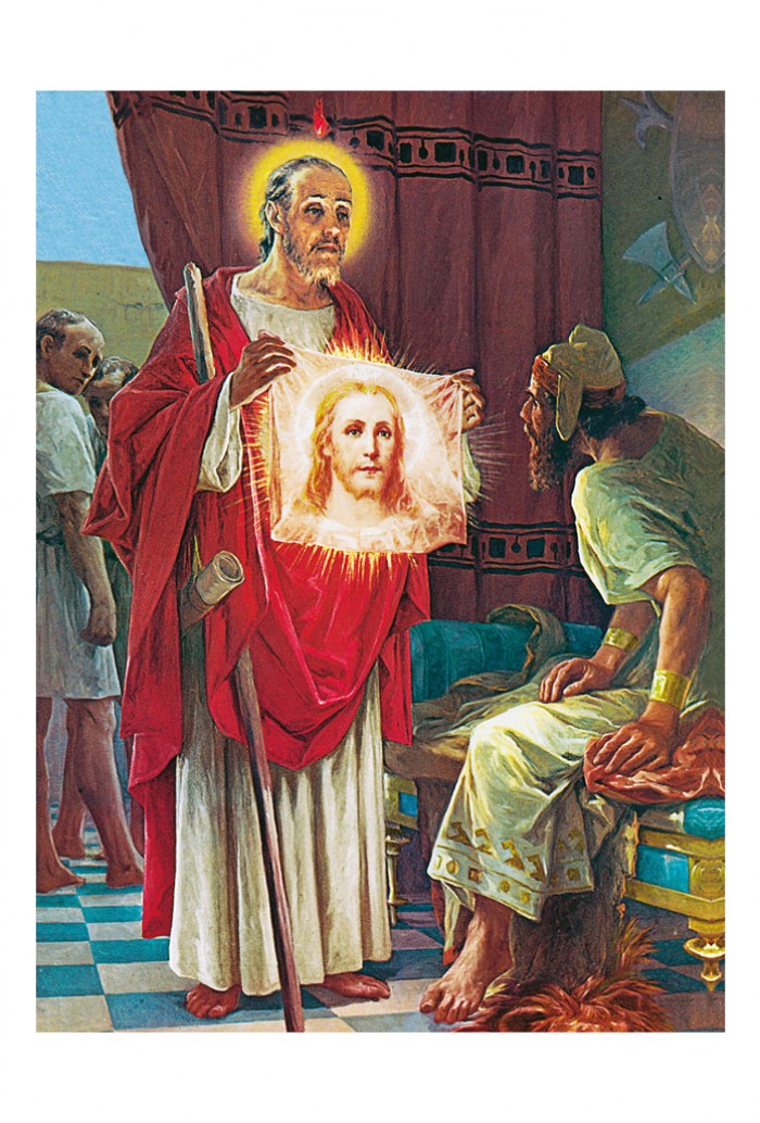 Santino san Giuda Taddeo. Retro bianco