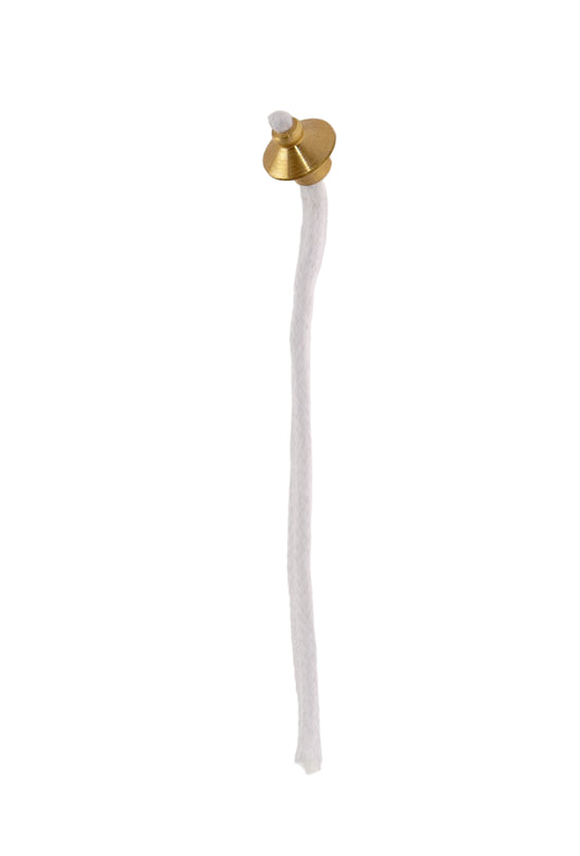 Stoppino di ricambio con gigler per foro da 8 a 10 mm. Lunghezza 12,5 cm
