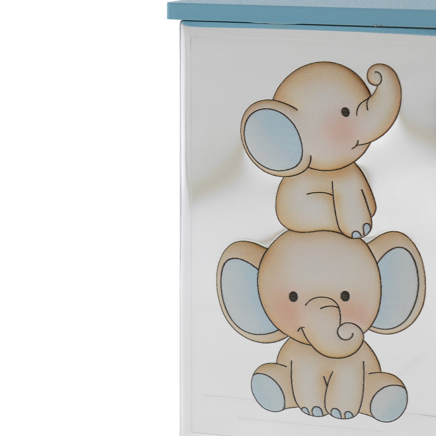 Salvadanaio in argento con Elefanti. Altezza 11,5 cm