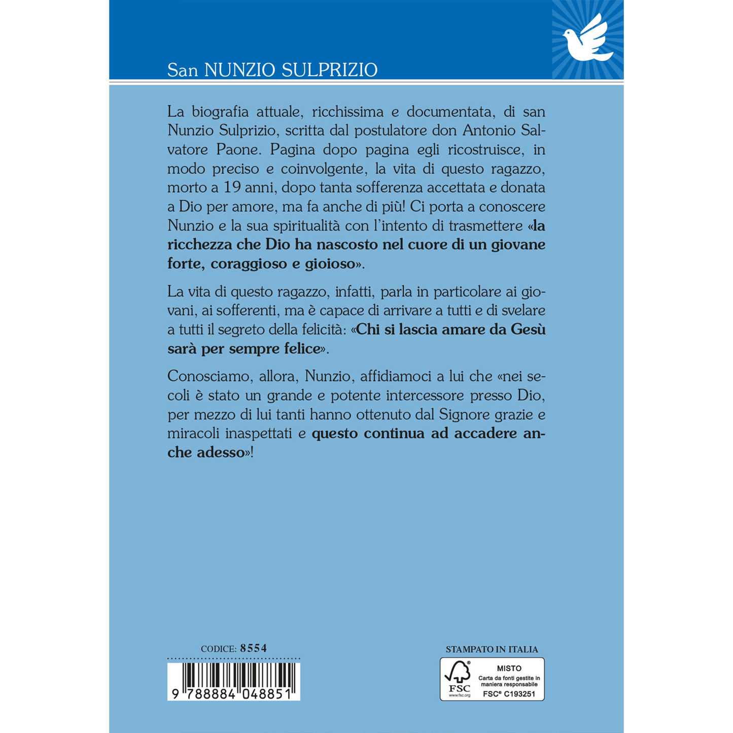 San Nunzio Sulprizio. Tutto il bene viene da Dio