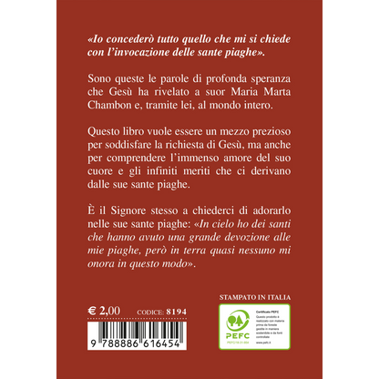 Le sante Piaghe di nostro Signore Gesù Cristo