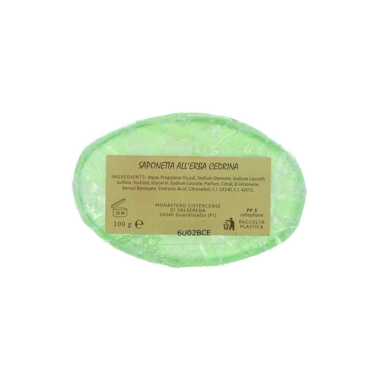 Sapone artigianale alla glicerina. Confezione da 100 gr