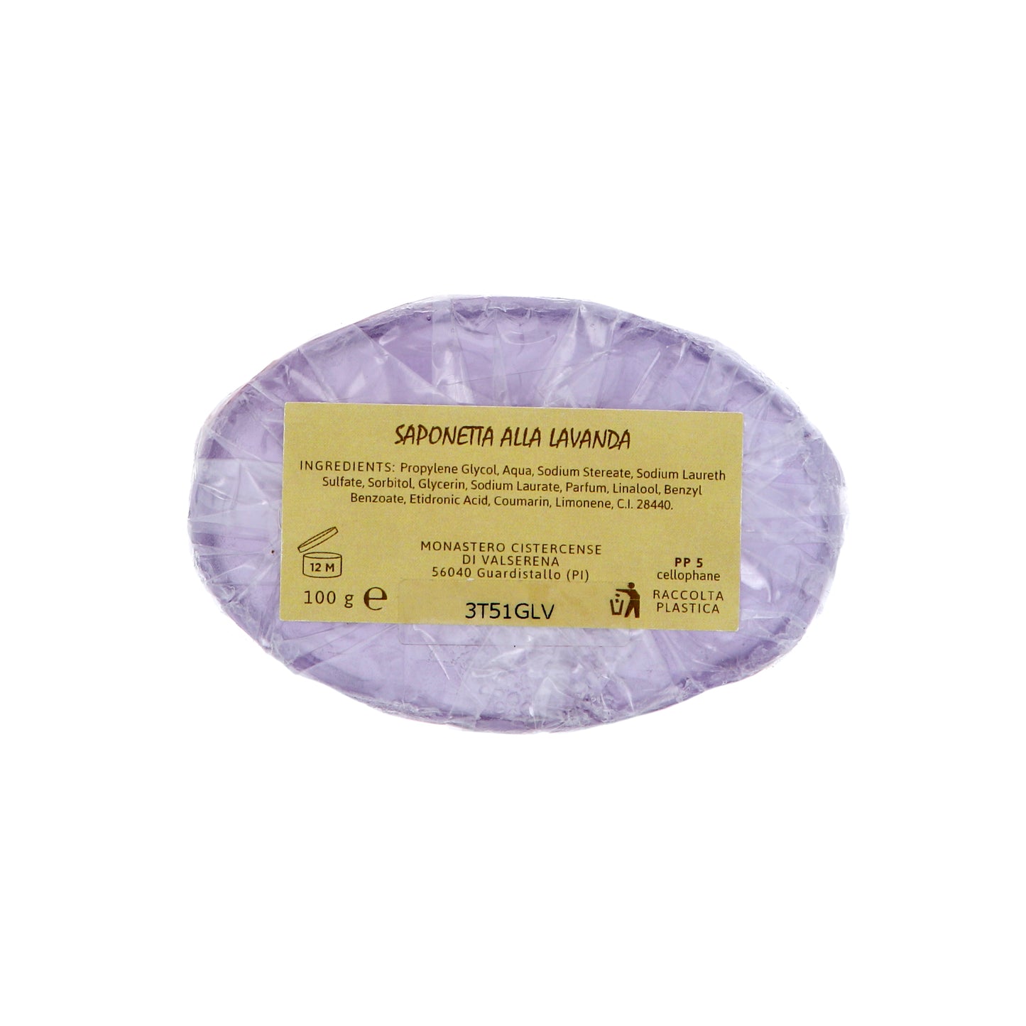 Sapone artigianale alla glicerina. Confezione da 100 gr