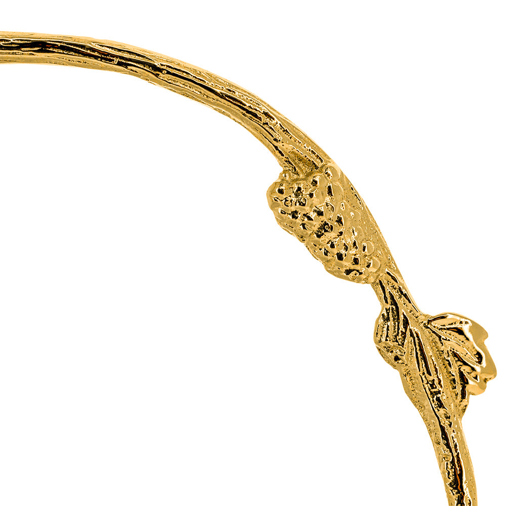 Secchiello con aspersorio per acqua benedetta in ottone dorato – Articolo liturgico per benedizioni – Altezza 35,5 cm