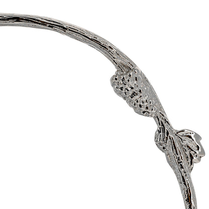 Secchiello con aspersorio per acqua benedetta in ottone nichelato – Articolo liturgico per benedizioni – Altezza 35,5 cm