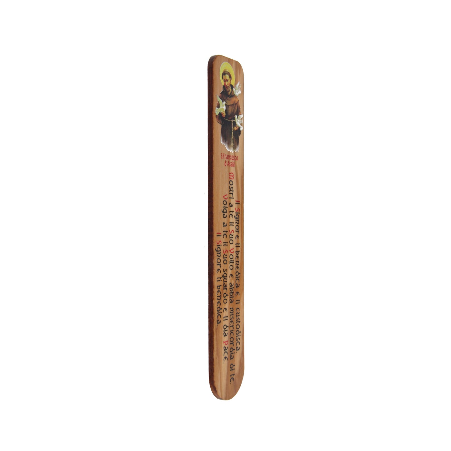 Segnalibro in legno con immagine. Dimensioni 15x25 cm