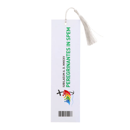 Segnalibro in carta, con grafiche Giubileo 2025. Dimensioni 22x6,5 cm