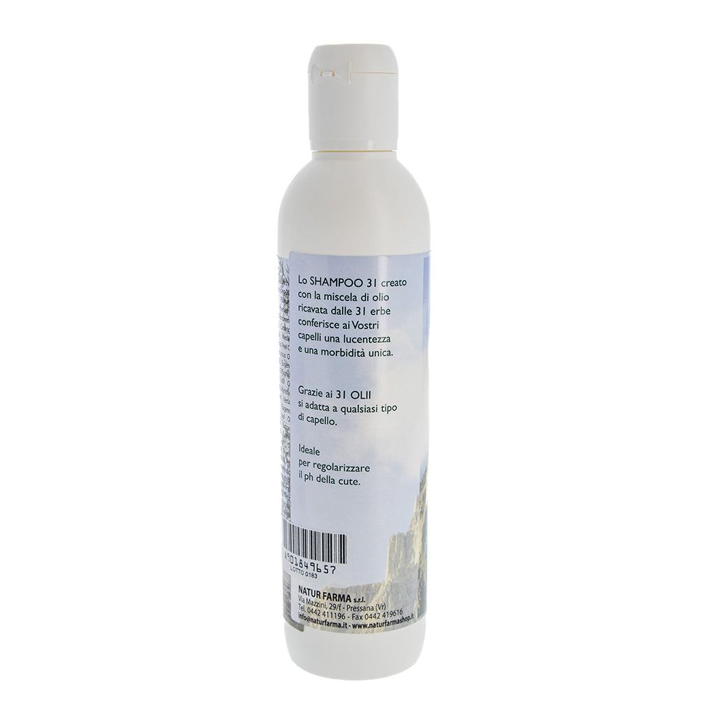 Linea Olio 31, Shampoo 31. Flacone da 250 ml