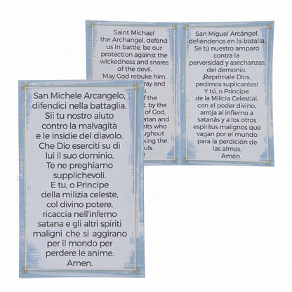 Chaînette avec épée de Saint Michel en métal 5,5x2,5 cm