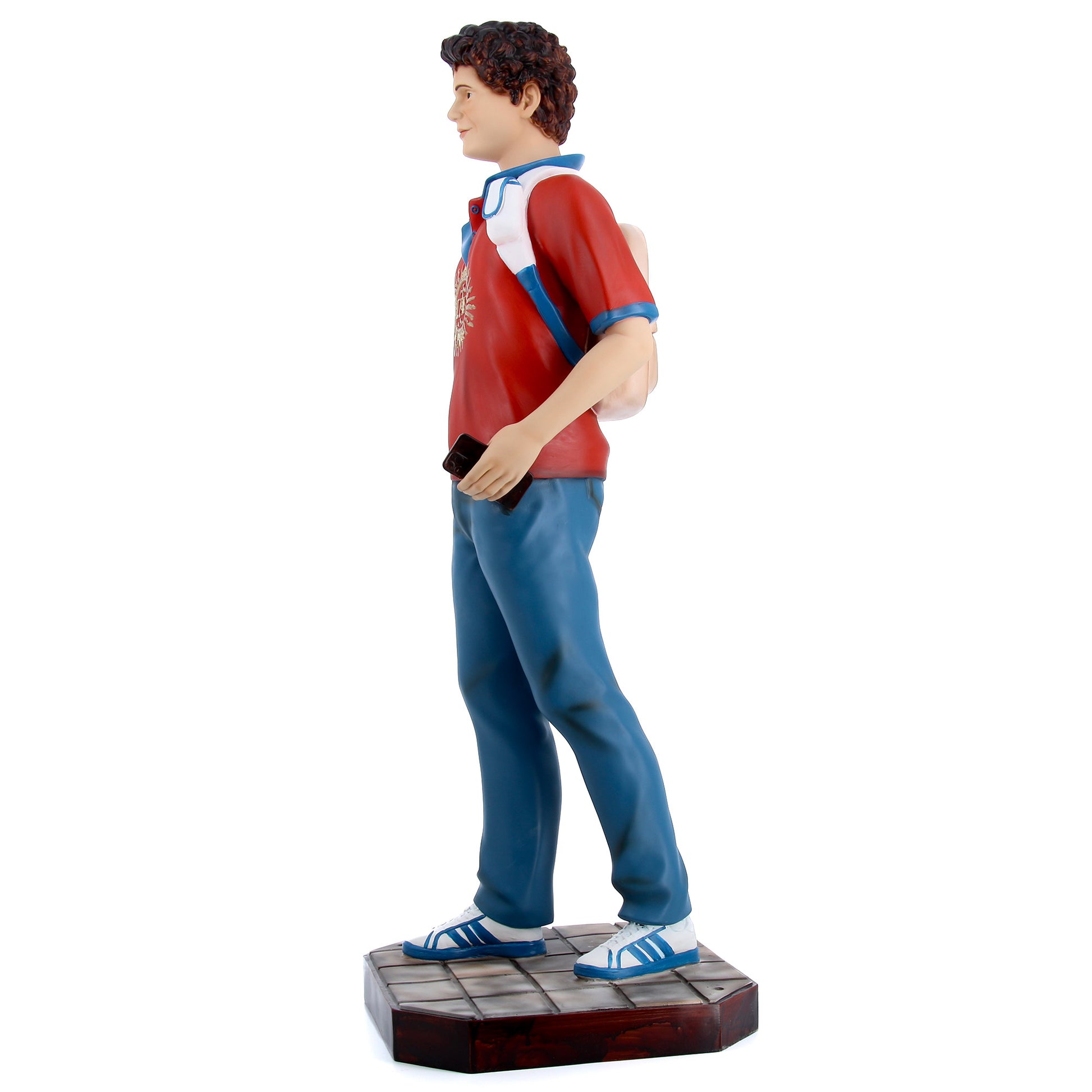 Statua Carlo Acutis in resina vuota. Altezza 100 cm