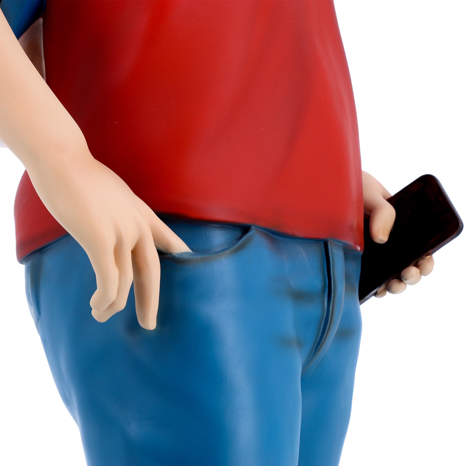 Statua Carlo Acutis in resina vuota. Altezza 100 cm