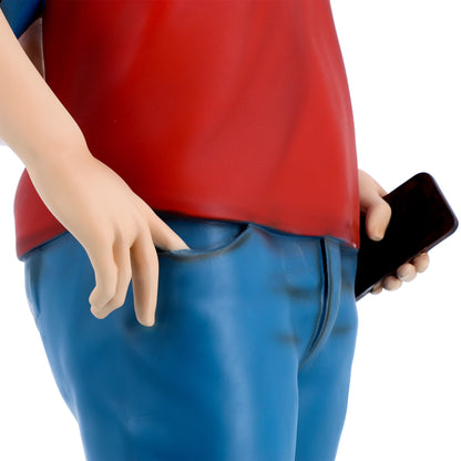 Statua Carlo Acutis in resina vuota. Altezza 100 cm