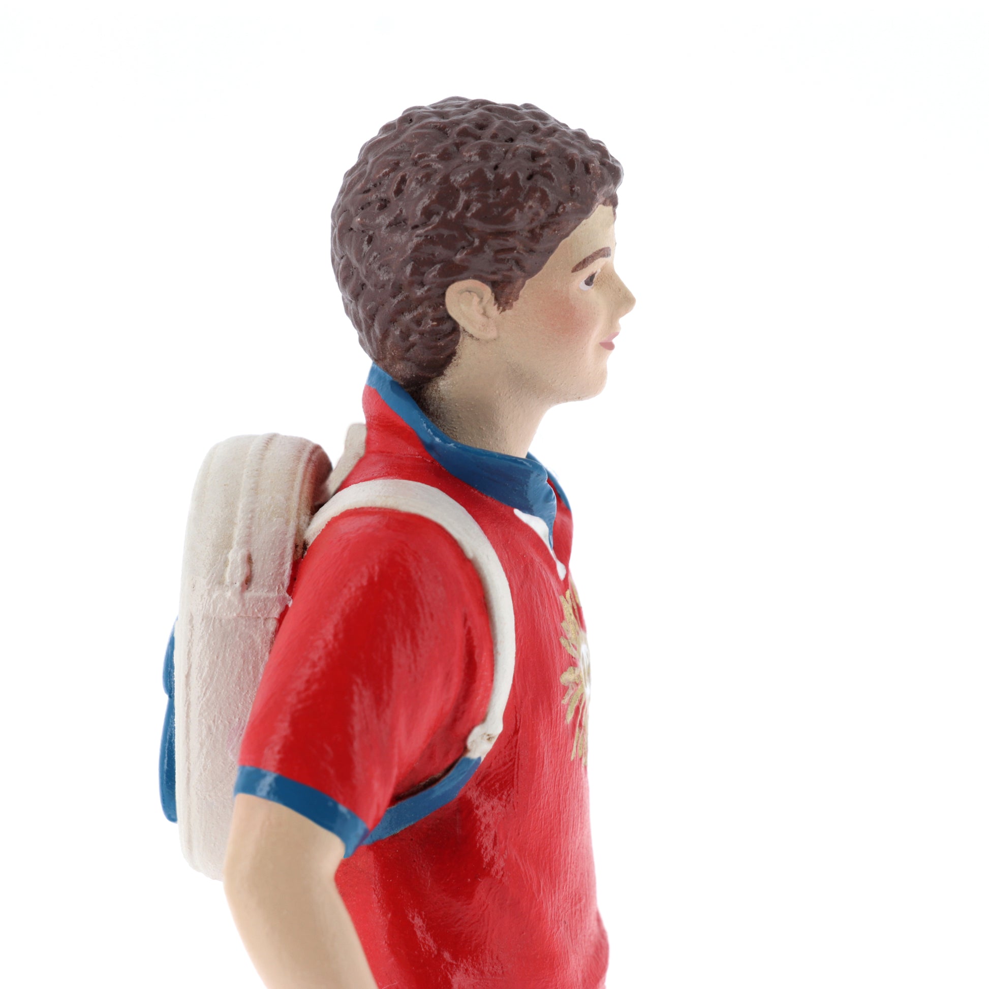 Statua Carlo Acutis in polvere di marmo colorata. Altezza 15 cm 