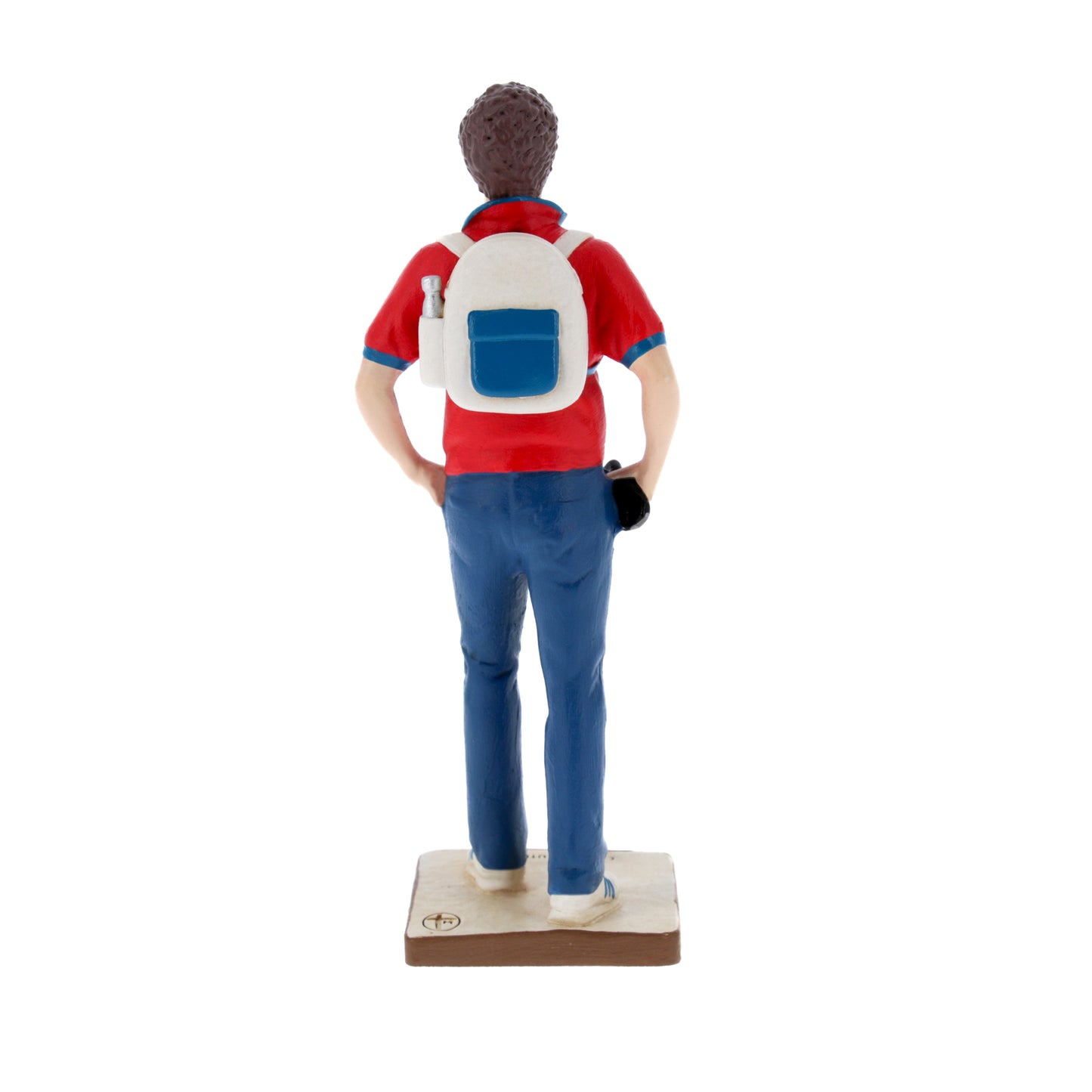 Statua Carlo Acutis in polvere di marmo colorata. Altezza 15 cm 