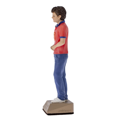 Statua San Carlo Acutis in resina colorata. Altezza 25 cm