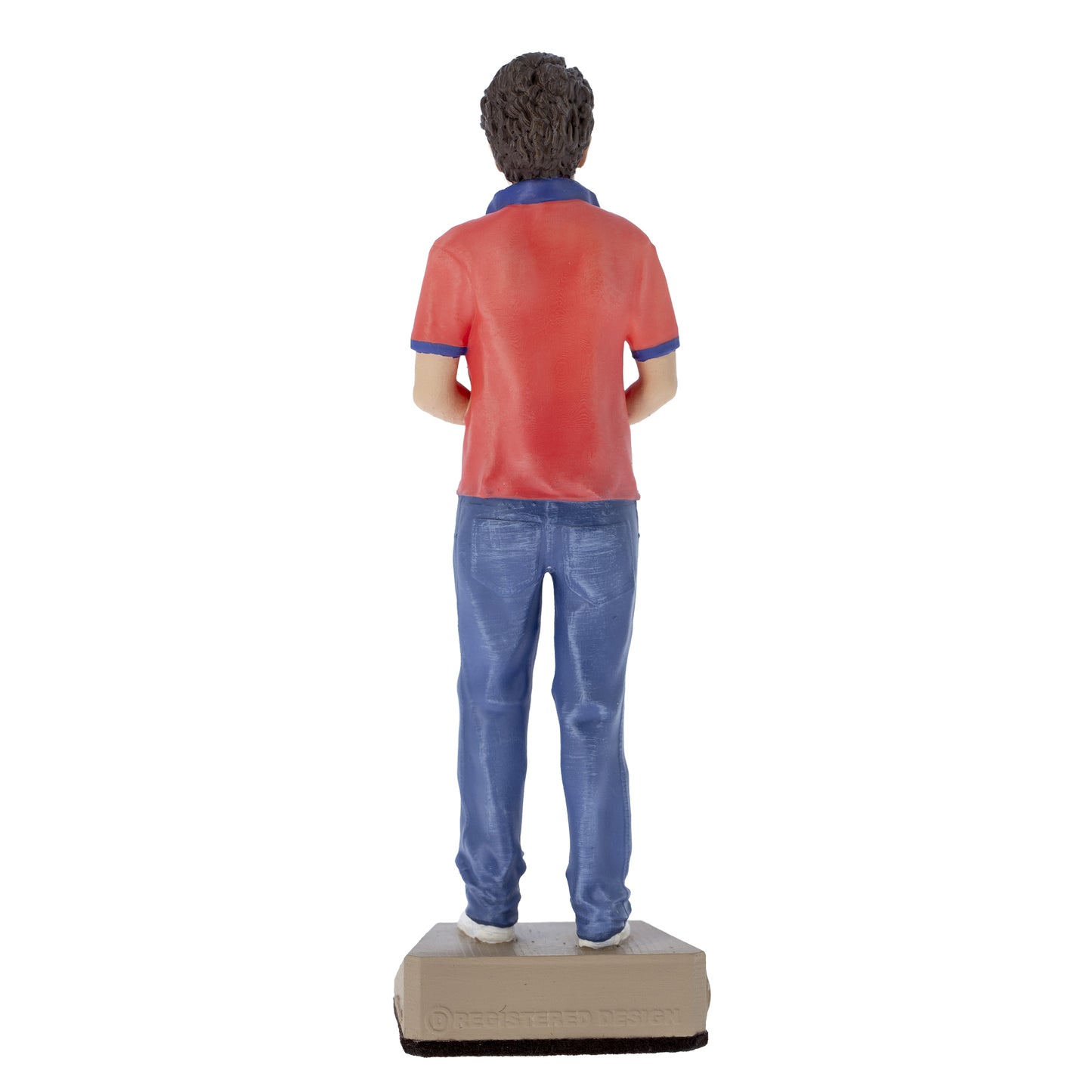 Statua San Carlo Acutis in resina colorata. Altezza 25 cm