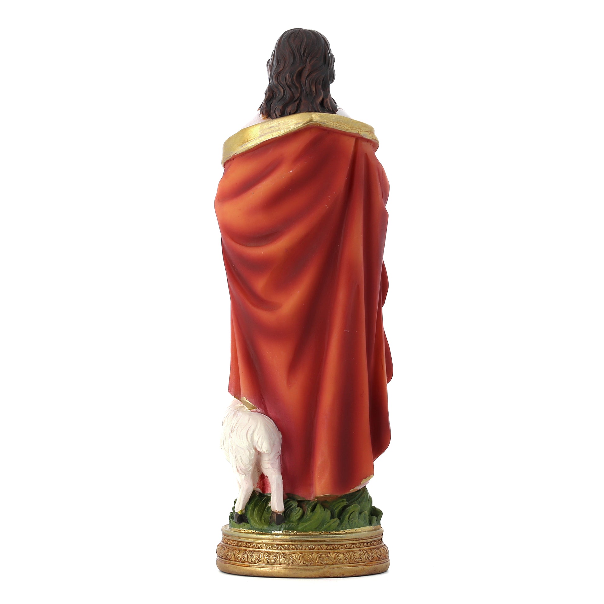 Statua Gesù Buon Pastore in resina. Altezza 20 cm
