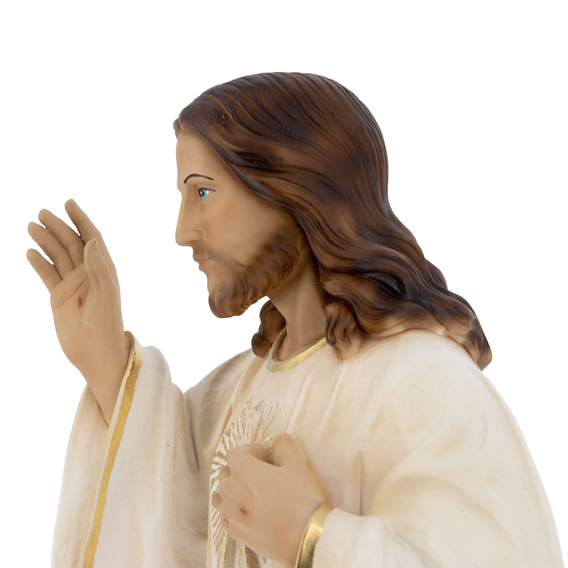 Statua Gesù Misericordioso in resina vuota. Altezza 49 cm