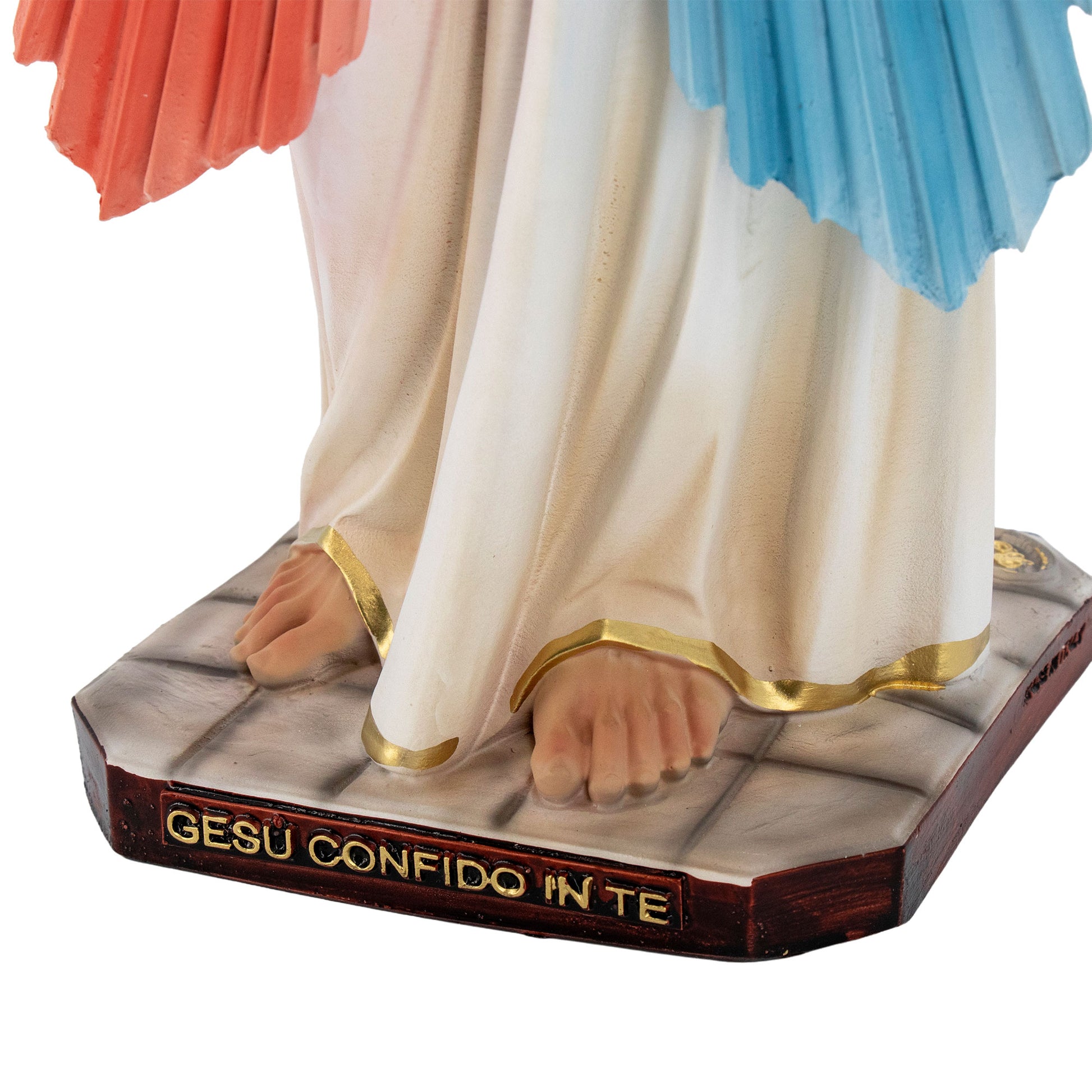 Statua Gesù Misericordioso in resina vuota. Altezza 49 cm