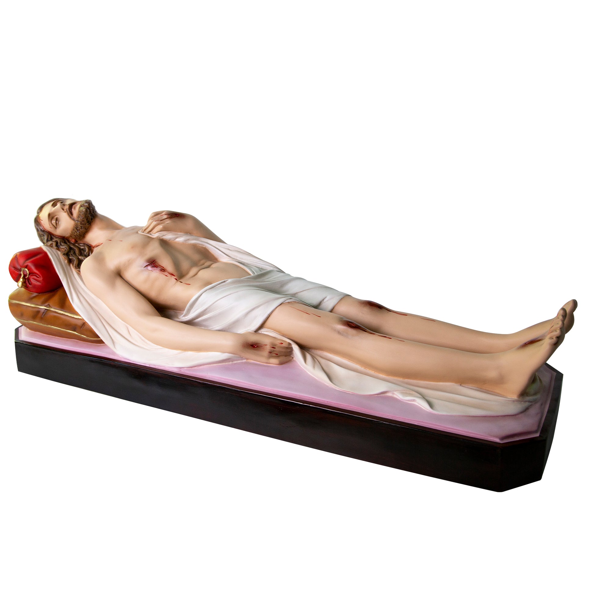 Statua Gesù Morto in vetroresina. Dimensioni 35 x 115 cm